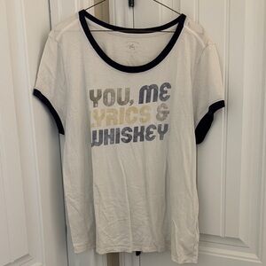 Idyllwind Cream and Black Short Sleeve Tee